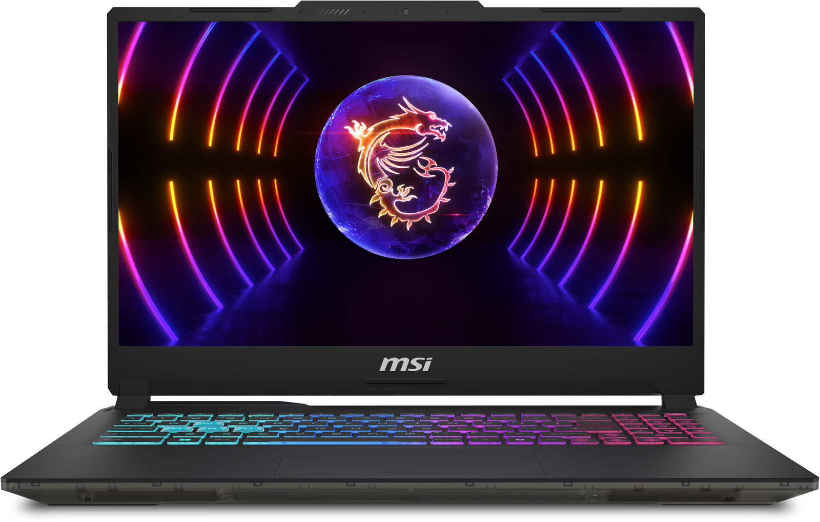 MSI Cyborg 15 A13V refurbished gaming laptop met RTX 4060 en QWERTY toetsenbord