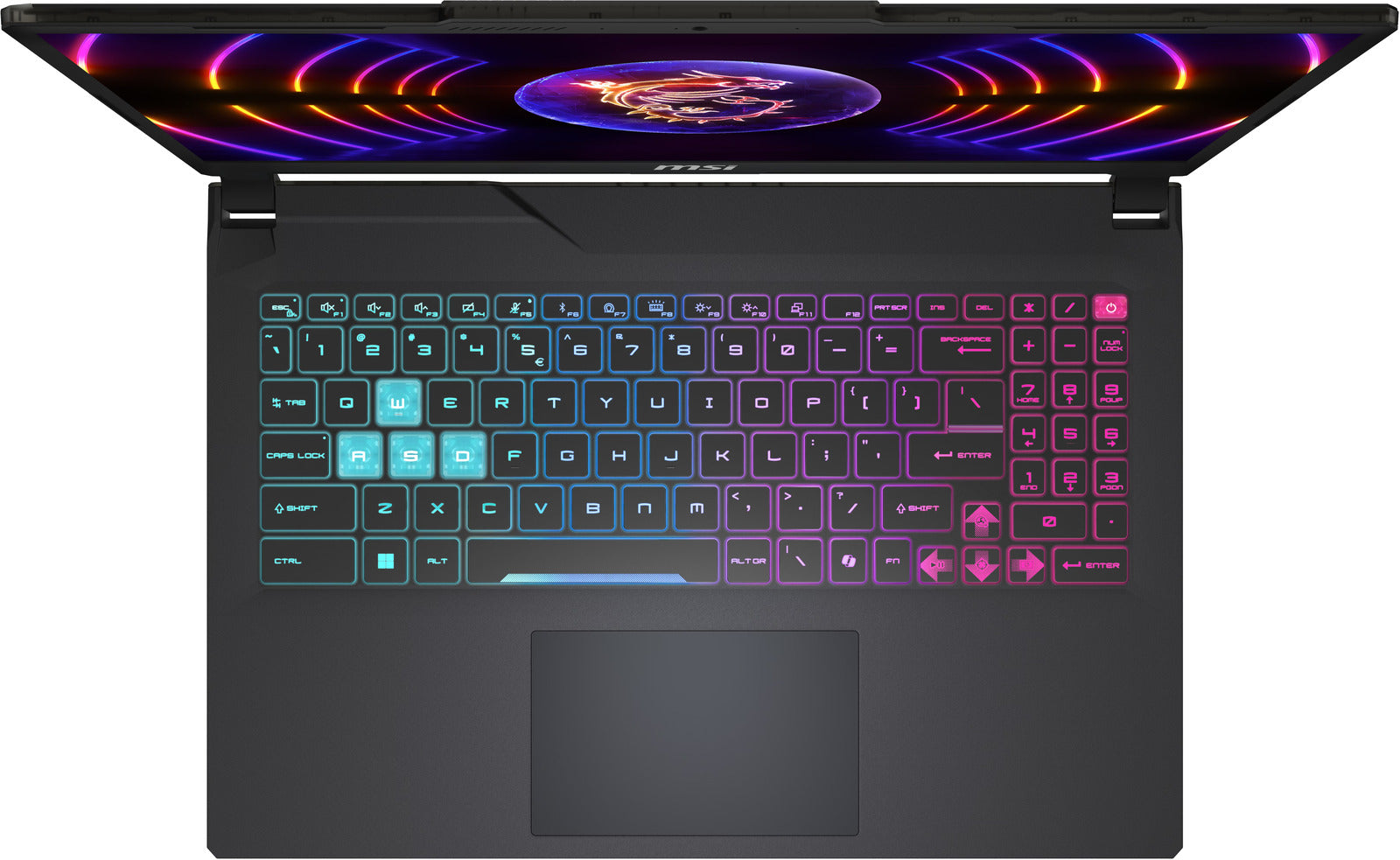 MSI Cyborg 15 A13V refurbished gaming laptop met RTX 4060 en QWERTY toetsenbord