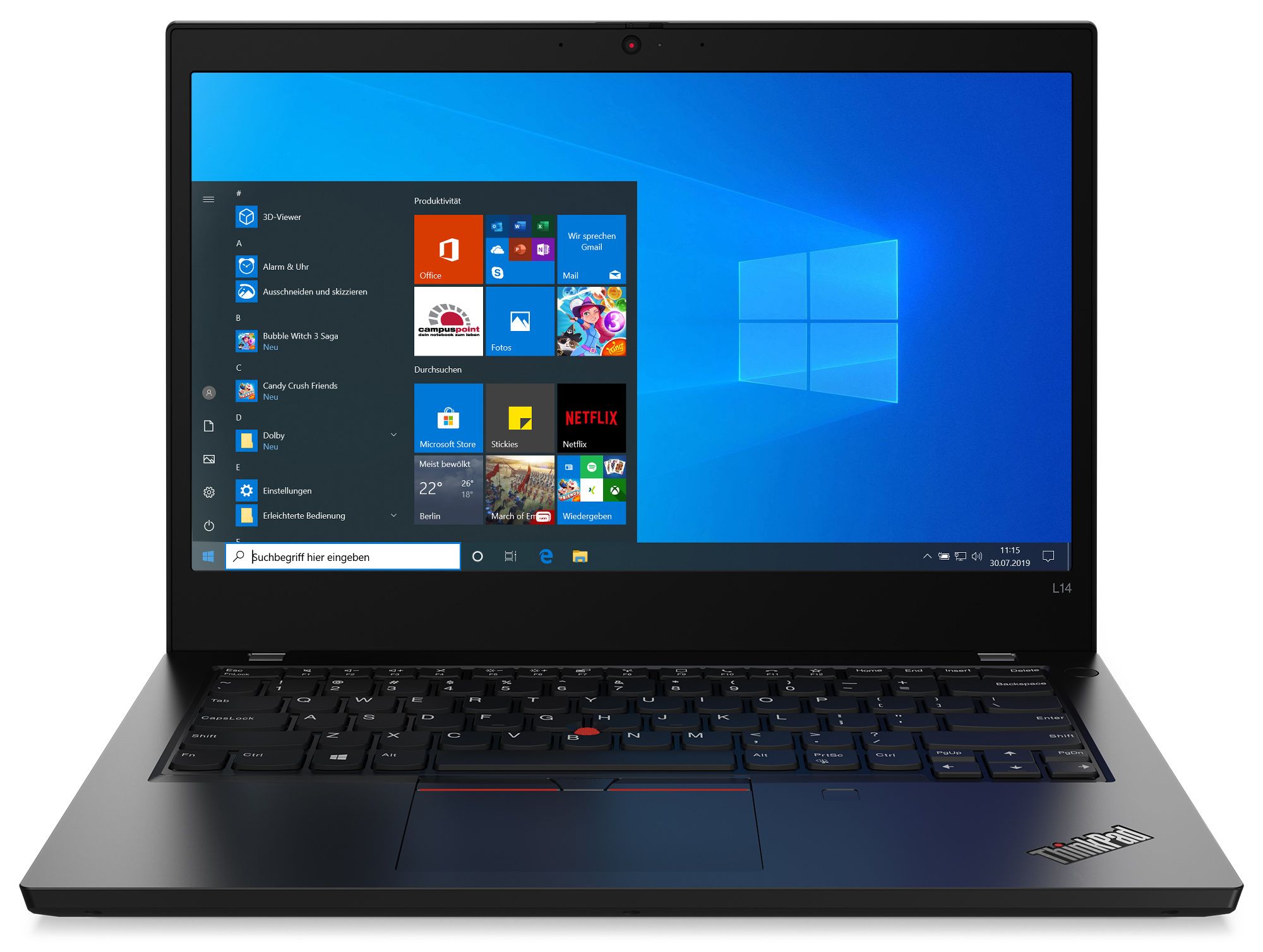 Lenovo ThinkPad L14 Gen 2 refurbished laptop Intel Core i5-1135G7 - 14" - AZERTY BE